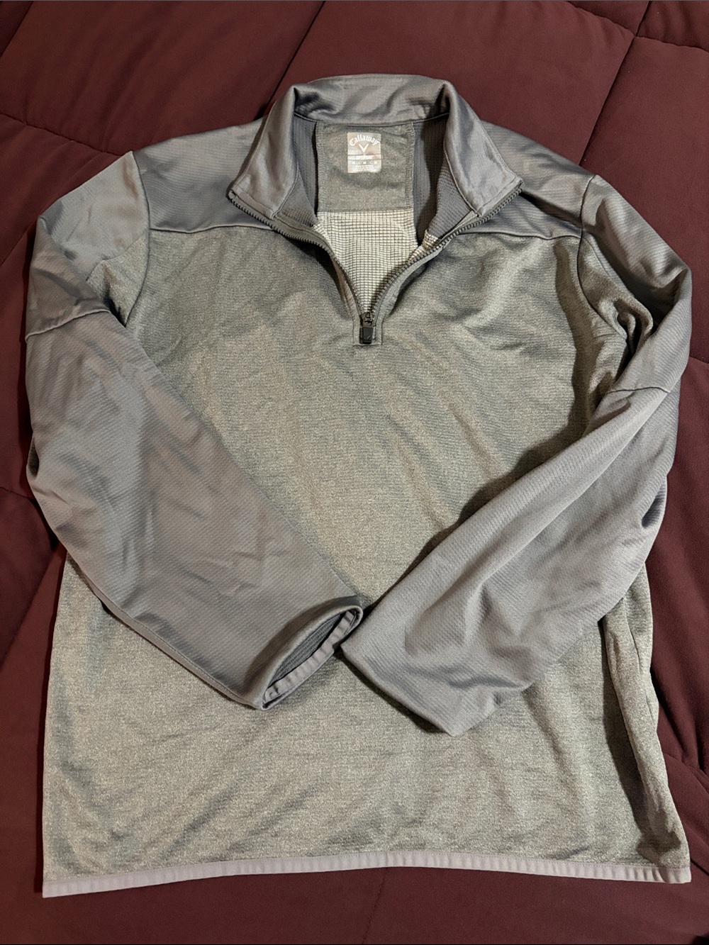 Callaway Gray Half-Zip Performance Pullover